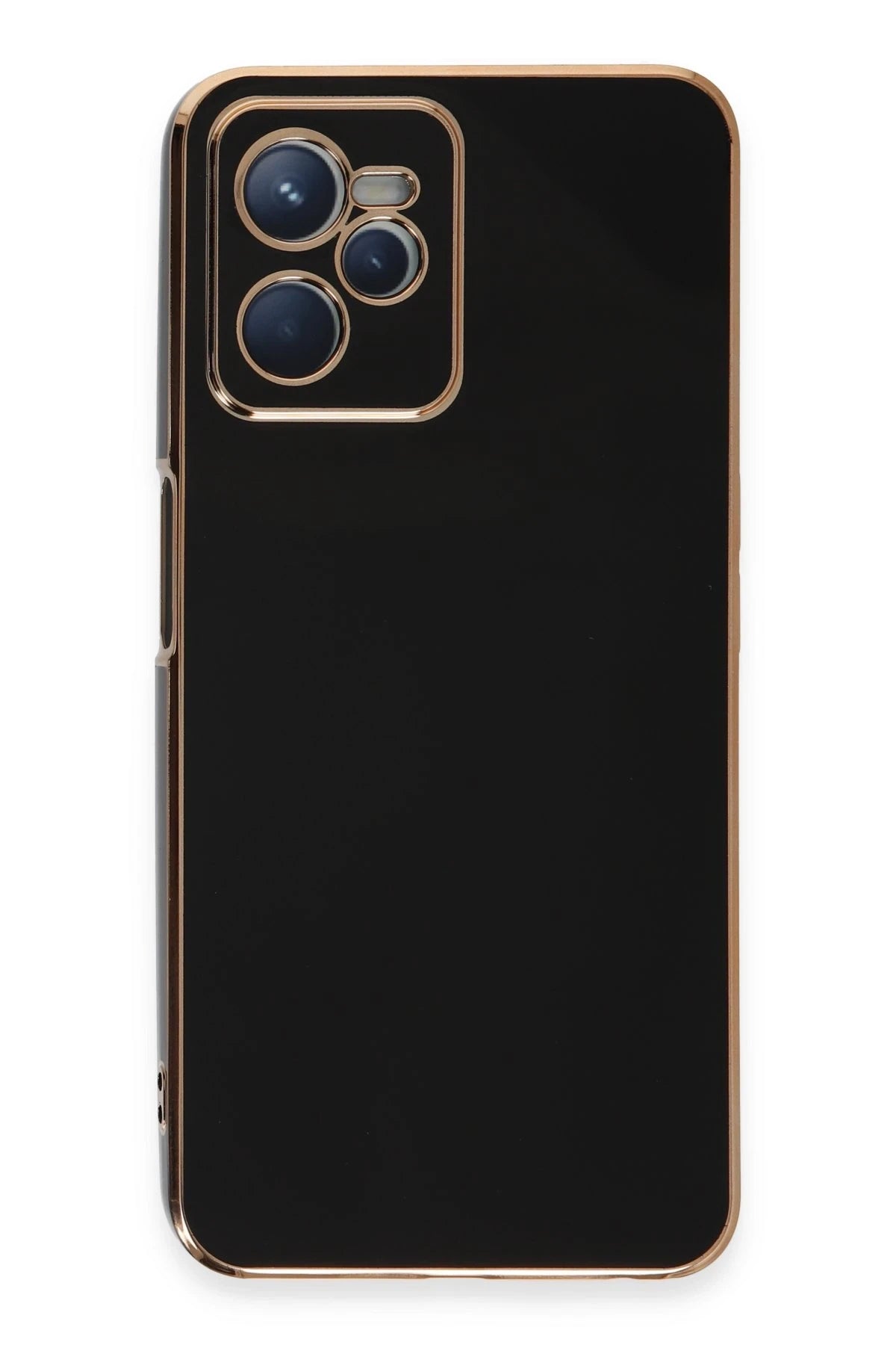 Newface Realme C35 Kılıf Volet Silikon - Siyah