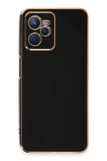 Newface Realme C35 Kılıf Volet Silikon - Siyah