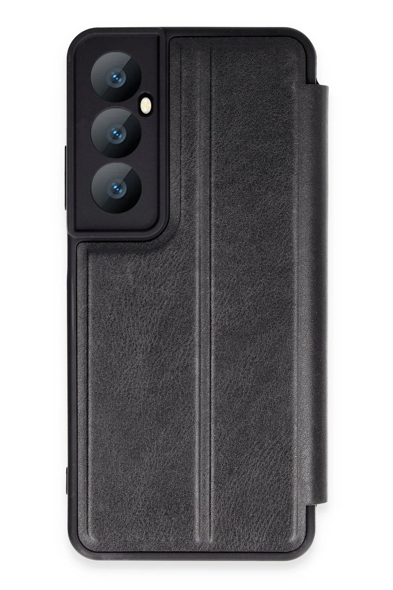 Newface Realme C65 Kılıf Flip Cover - Siyah