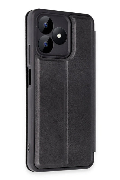 Newface Realme Note 50 4G Kılıf Flip Cover - Siyah
