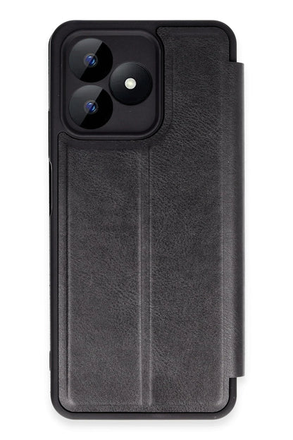 Newface Realme Note 50 4G Kılıf Flip Cover - Siyah