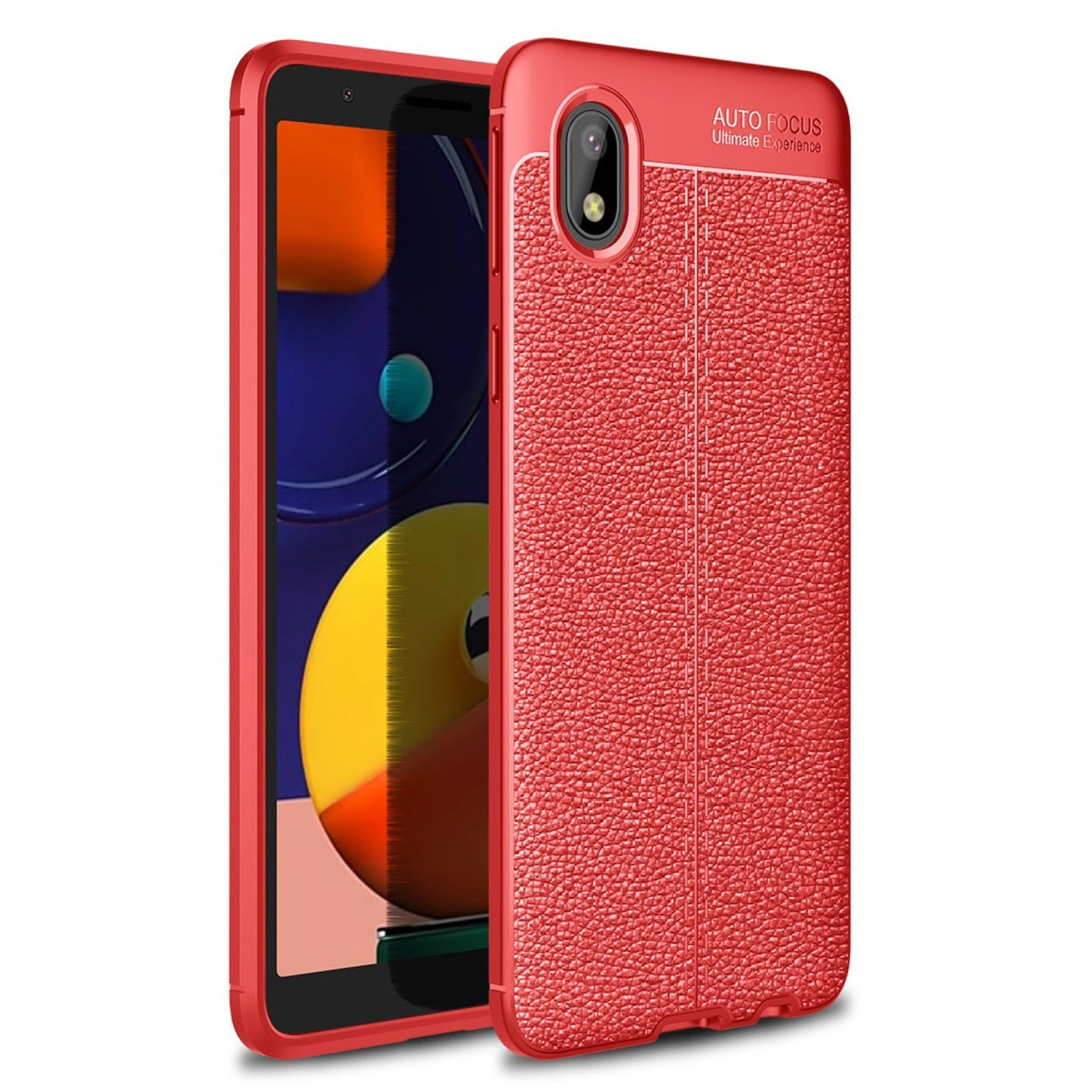 Newface Samsung Galaxy A01 Core Kılıf Auto Focus Kapak - Kırmızı