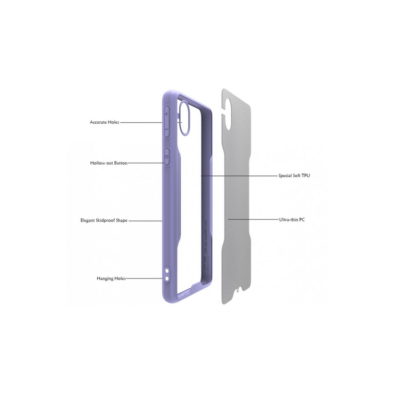 Newface Samsung Galaxy A01 Core Kılıf Platin Silikon - Siyah