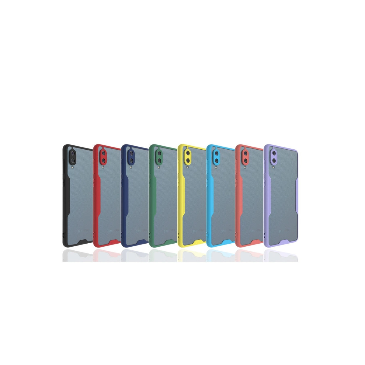Newface Samsung Galaxy A02 Kılıf Platin Silikon - Sarı