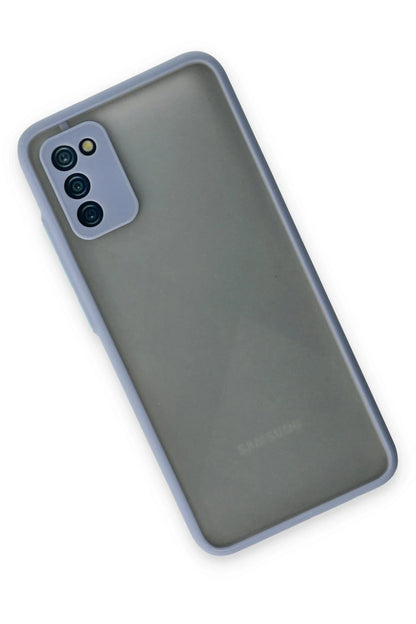 Newface Samsung Galaxy A02S Kılıf Montreal Silikon Kapak - Gri