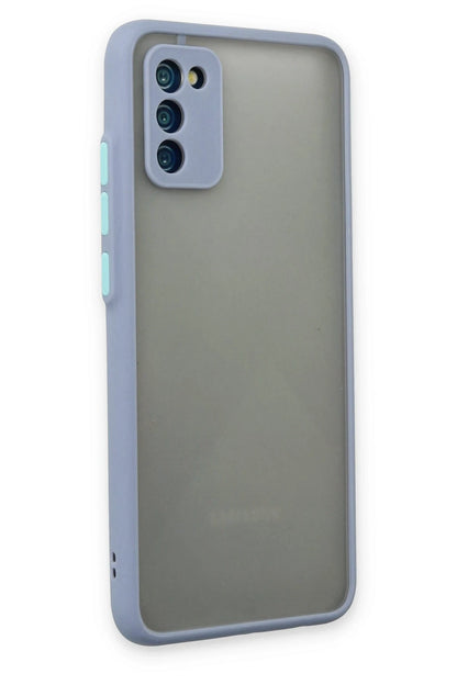 Newface Samsung Galaxy A02S Kılıf Montreal Silikon Kapak - Gri