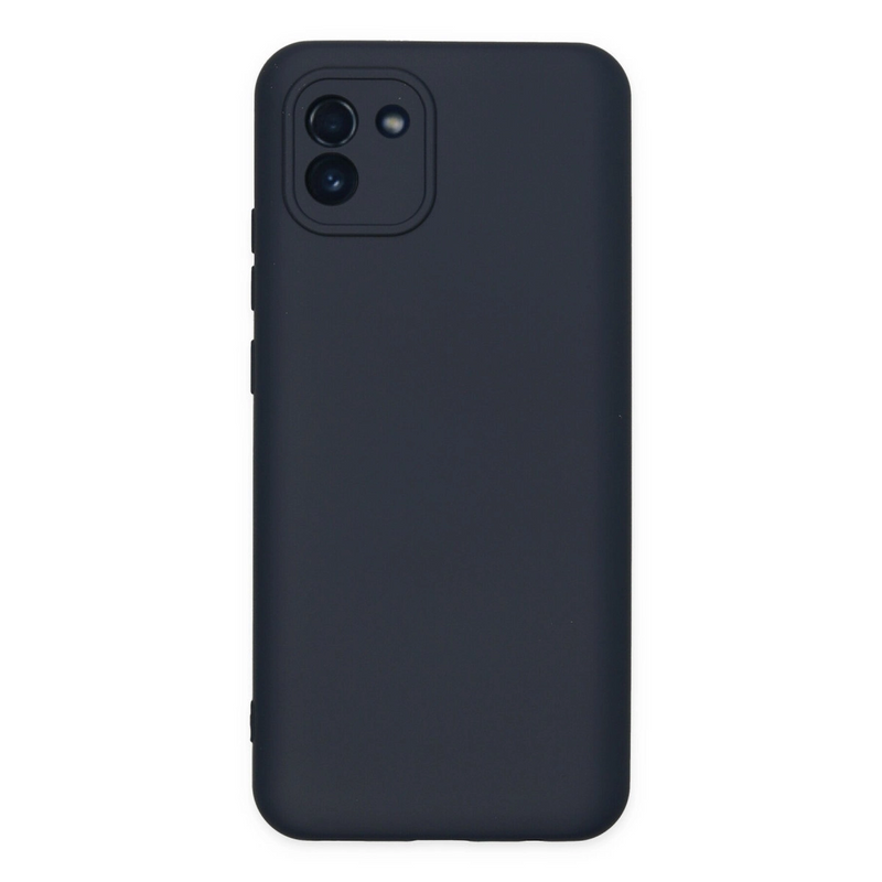 Newface Samsung Galaxy A03 Kılıf Nano İçi Kadife Silikon - Lacivert