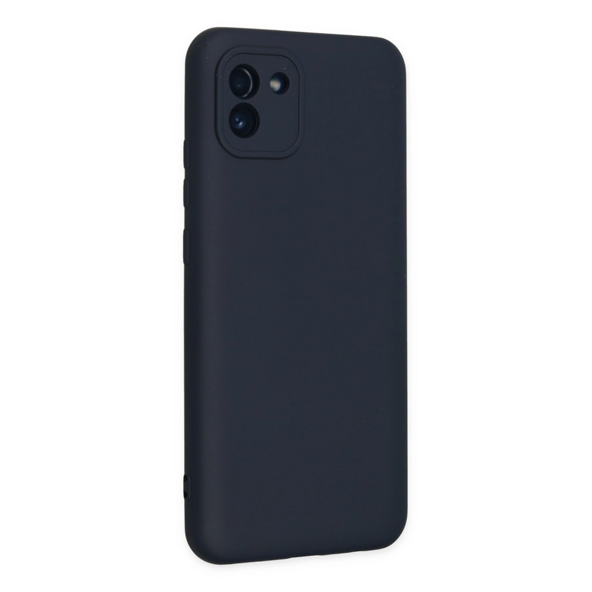 Newface Samsung Galaxy A03 Kılıf Nano İçi Kadife Silikon - Lacivert
