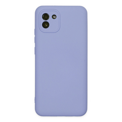 Newface Samsung Galaxy A03 Kılıf Nano İçi Kadife Silikon - Lila