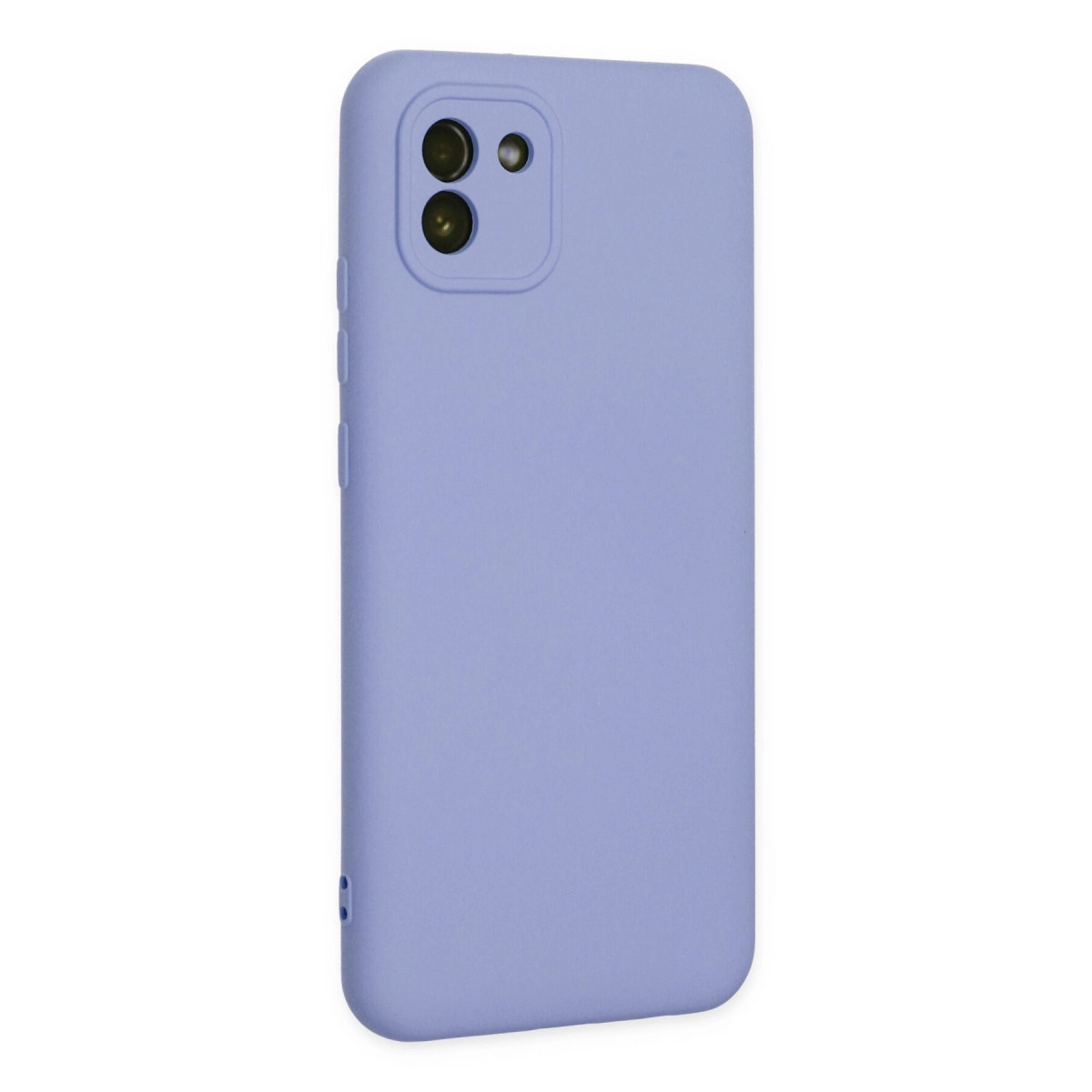 Newface Samsung Galaxy A03 Kılıf Nano İçi Kadife Silikon - Lila
