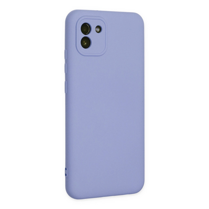 Newface Samsung Galaxy A03 Kılıf Nano İçi Kadife Silikon - Lila