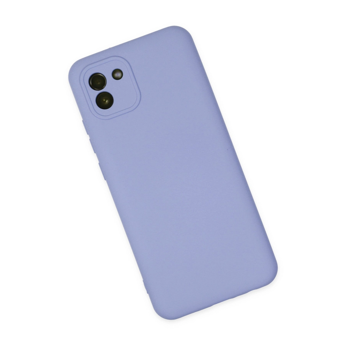 Newface Samsung Galaxy A03 Kılıf Nano İçi Kadife Silikon - Lila
