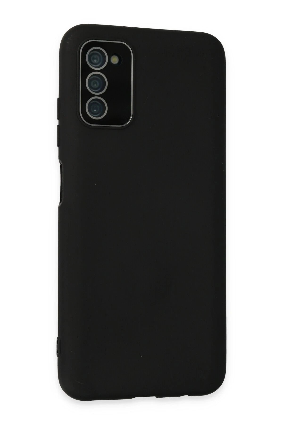 Newface Samsung Galaxy A03S Kılıf Lansman Glass Kapak - Siyah