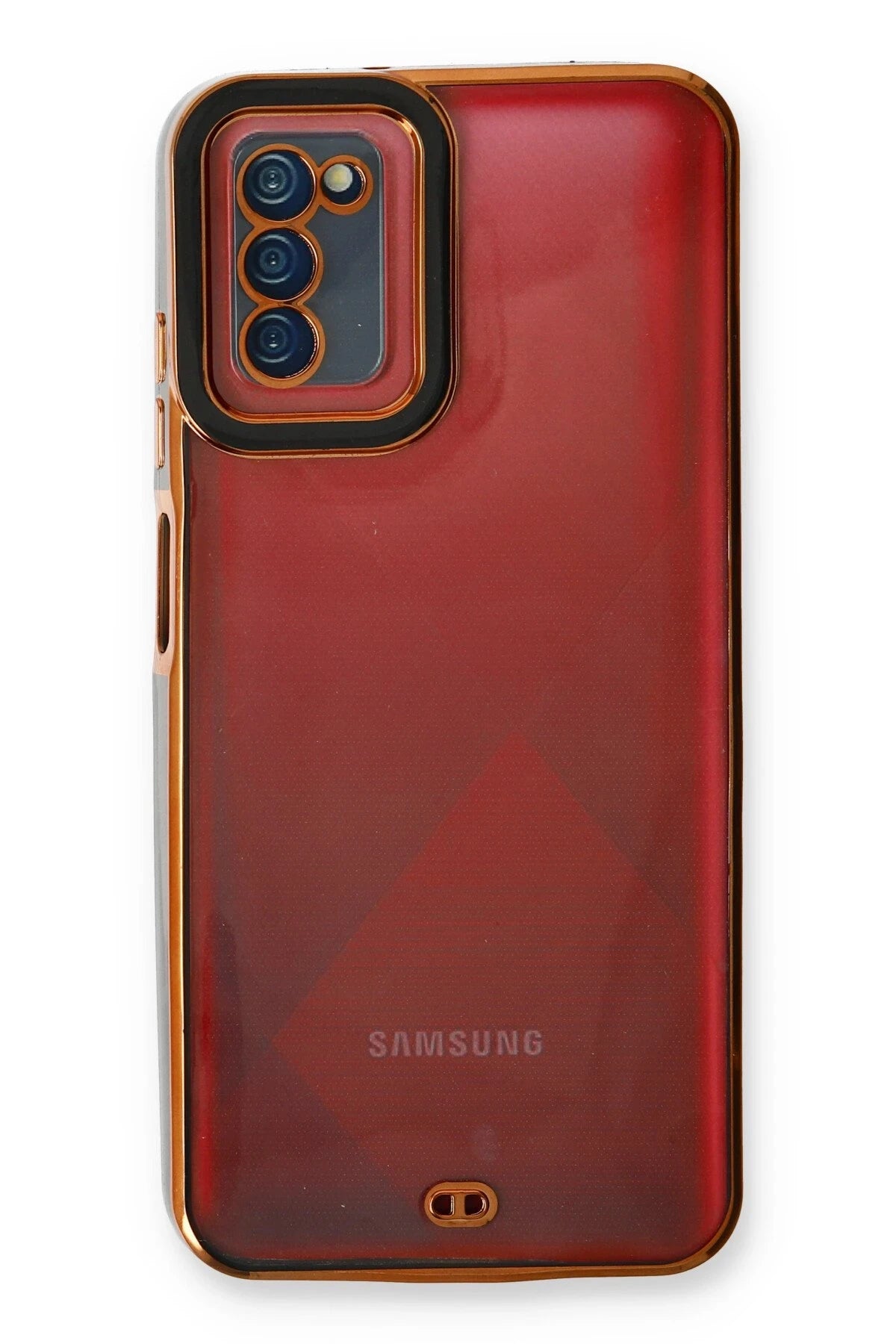 Newface Samsung Galaxy A03S Kılıf Liva Lens Silikon - Siyah