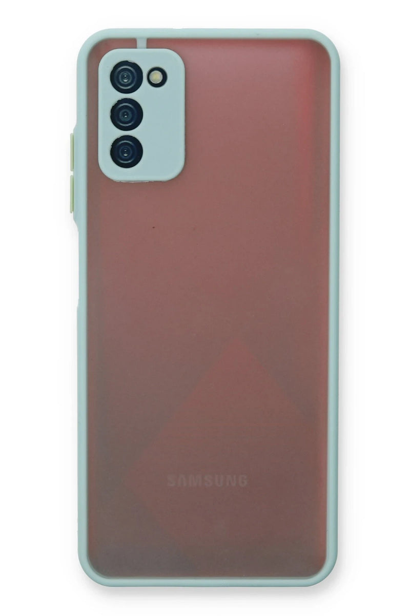 Newface Samsung Galaxy A03S Kılıf Montreal Silikon Kapak - Turkuaz