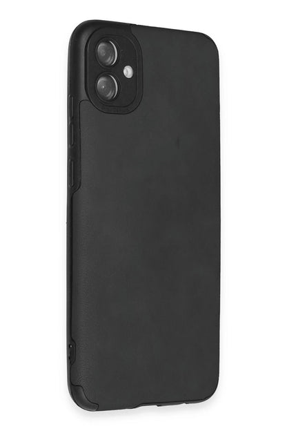 Newface Samsung Galaxy A04E Kılıf Loop Deri Silikon - Siyah