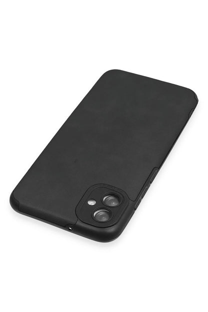 Newface Samsung Galaxy A04E Kılıf Loop Deri Silikon - Siyah
