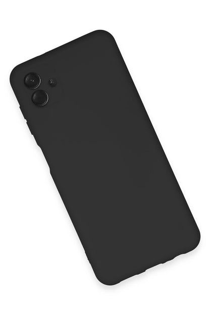 Newface Samsung Galaxy A04E Kılıf Nano içi Kadife Silikon - Siyah