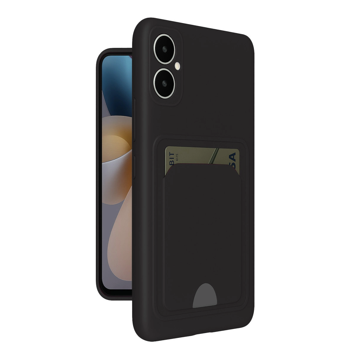 Samsung Galaxy A05 Kelvin Kartvizitli Silikon - Siyah