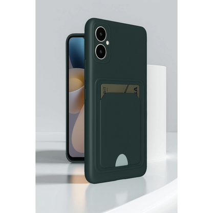 Samsung Galaxy A05 Kelvin Kartvizitli Silikon - Siyah