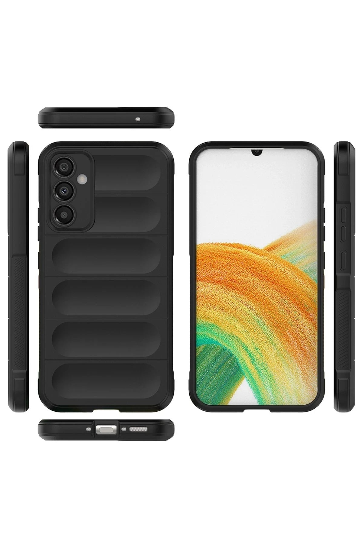 Newface Samsung Galaxy A05S Kılıf Optimum Silikon - Siyah