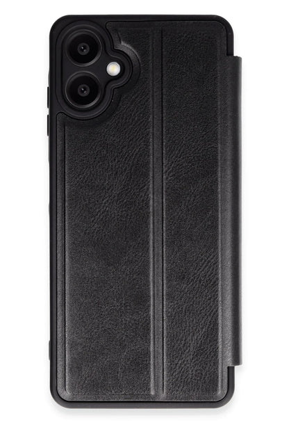 Newface Samsung Galaxy A06 Kılıf Flip Cover - Siyah