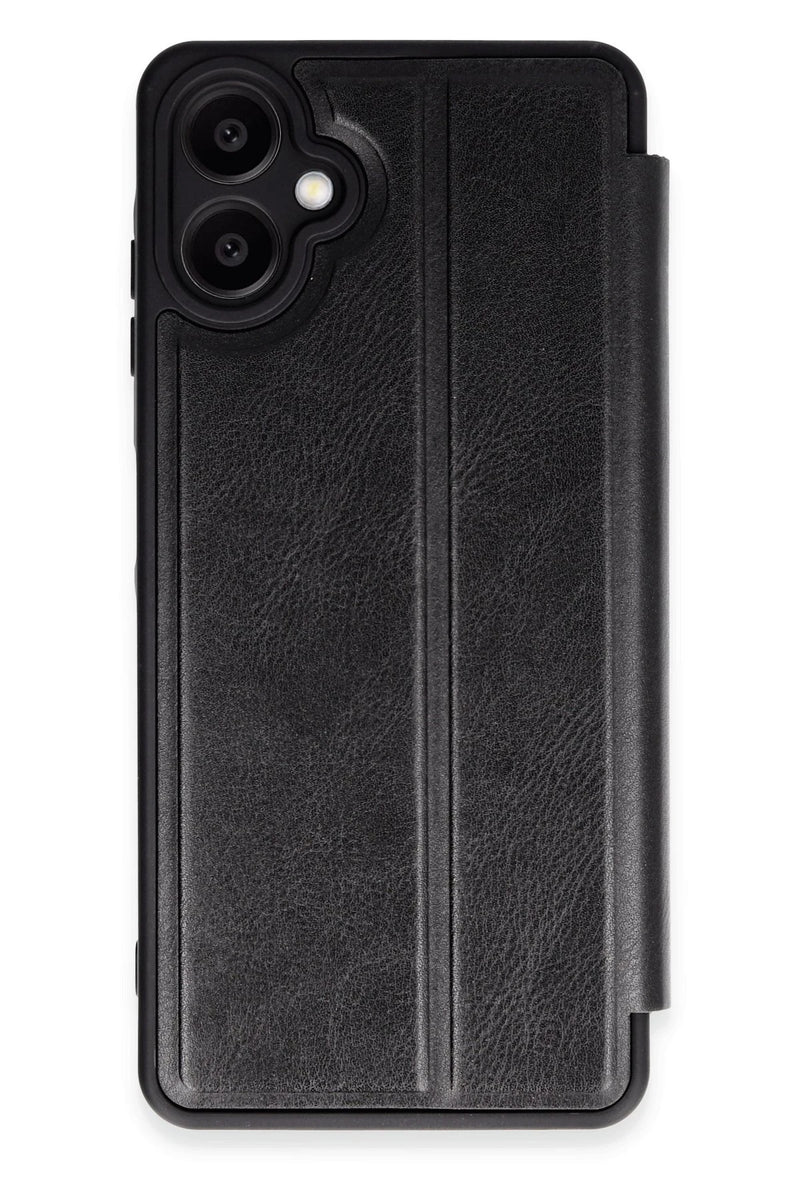 Newface Samsung Galaxy A06 Kılıf Flip Cover - Siyah