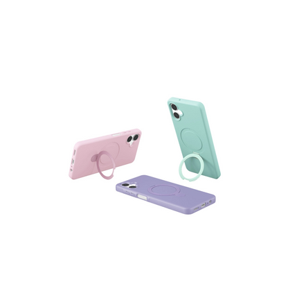 Samsung Galaxy A06 Regal Magsafe Standlı Kapak - Lila