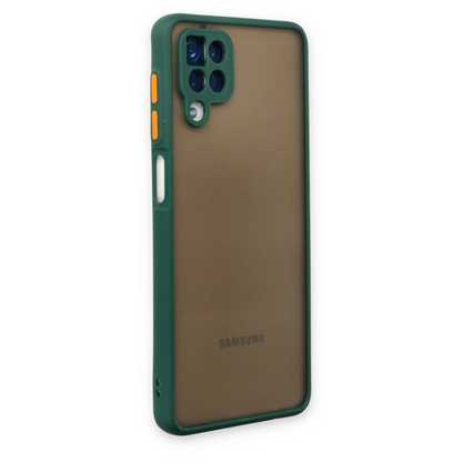 Newface Samsung Galaxy A12 Kılıf Montreal Silikon Kapak - Yeşil