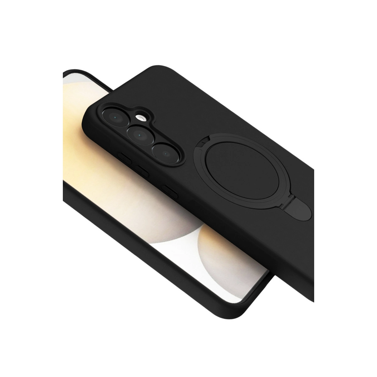 Samsung Galaxy A16 5g Regal Magsafe Standlı Kapak - Siyah