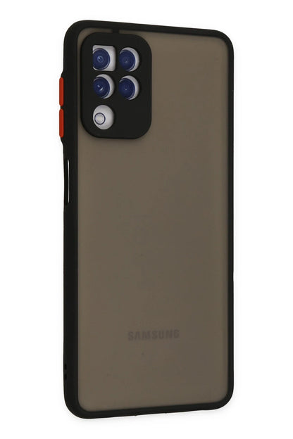 Newface Samsung Galaxy A22 Kılıf Montreal Silikon Kapak - Siyah