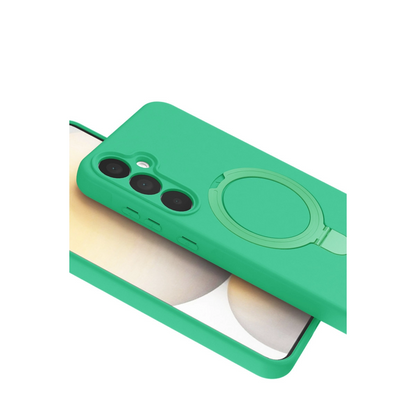 Samsung Galaxy A25 5g Regal Magsafe Standlı Kapak - Yeşil