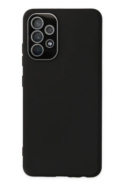 Newface Samsung Galaxy A33 5G Kılıf Lansman Glass Kapak - Siyah