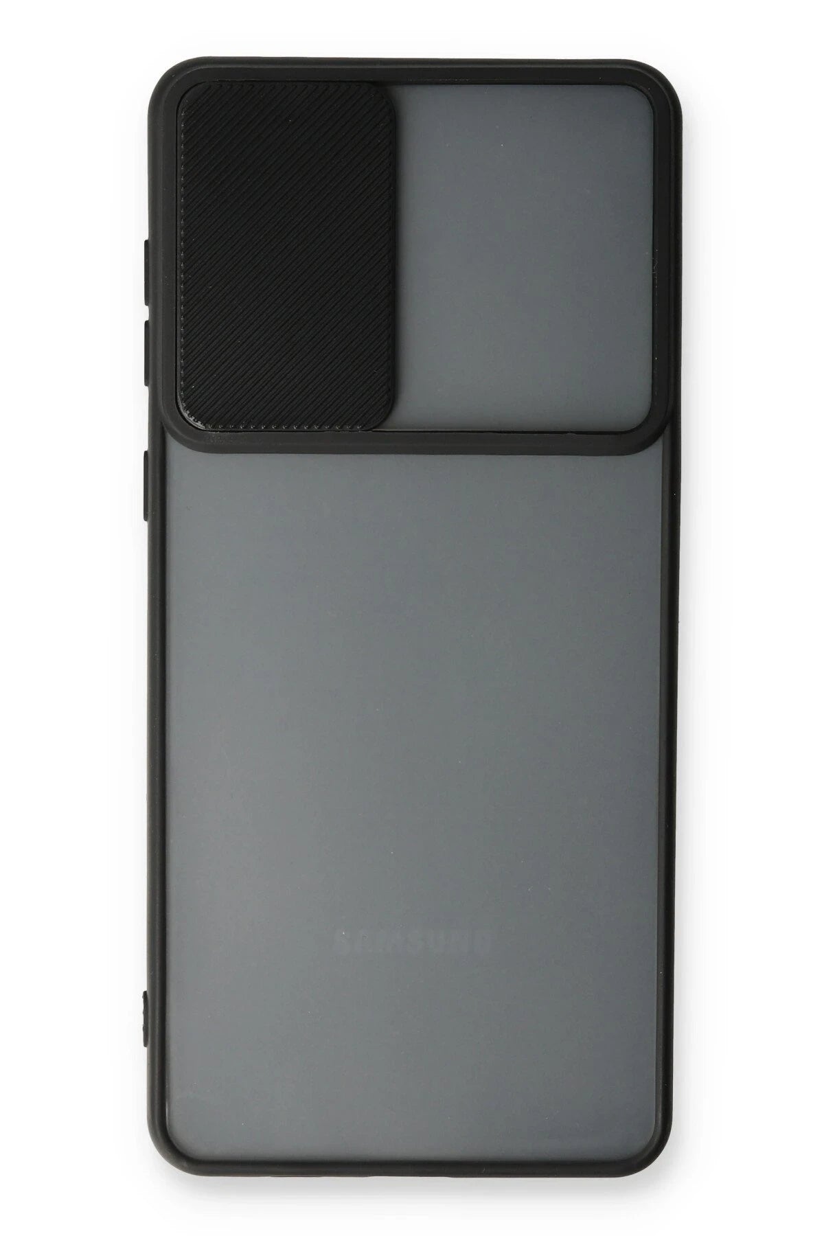 Newface Samsung Galaxy A33 5G Kılıf Palm Buzlu Kamera Sürgülü Silikon - Siyah