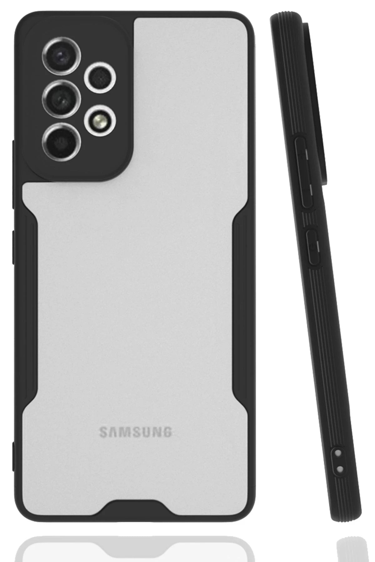 Newface Samsung Galaxy A33 5G Kılıf Platin Silikon - Siyah