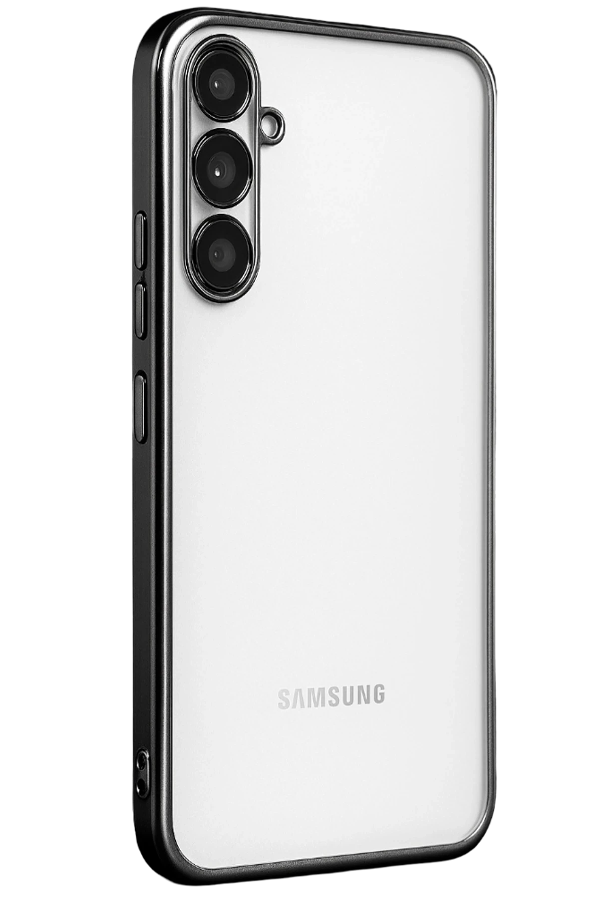 Newface Samsung Galaxy A34 5G Kılıf Razer Lensli Silikon - Siyah