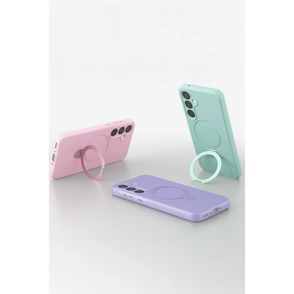 Samsung Galaxy A35 5g Regal Magsafe Standlı Kapak - Siyah