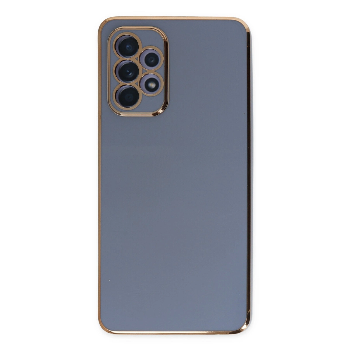 Newface Samsung Galaxy A52 Kılıf Volet Silikon - Mavi