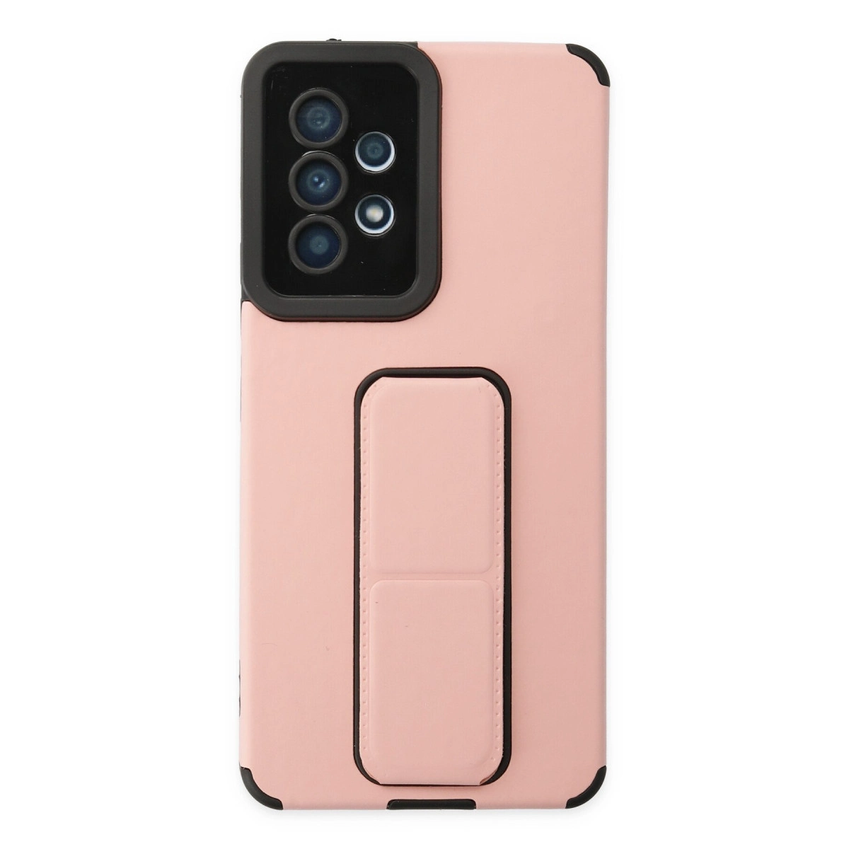 Newface Samsung Galaxy A53 5g Kılıf Mega Standlı Silikon - Pudra