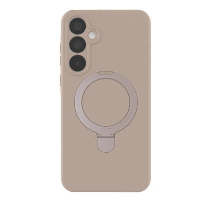 Samsung Galaxy A55 5g Regal Magsafe Standlı Kapak - Çöl Titanyum