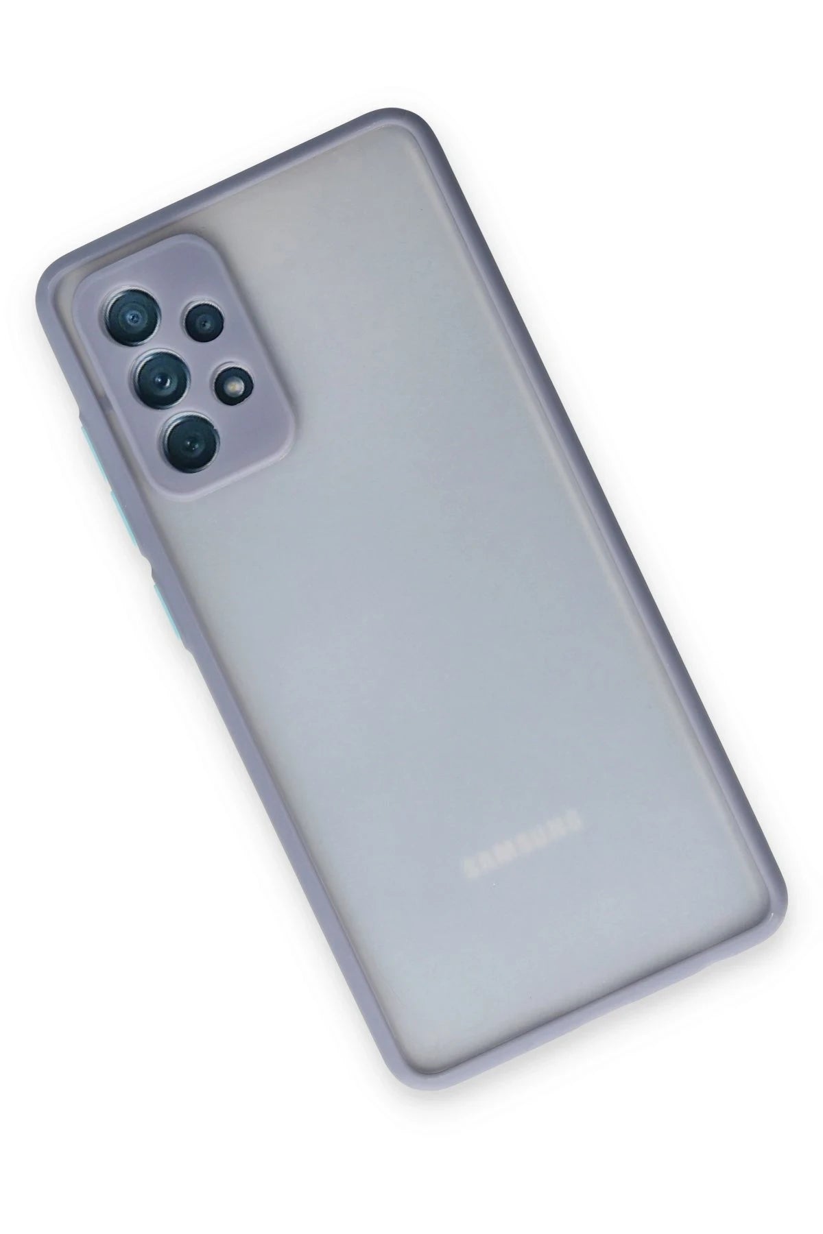 Newface Samsung Galaxy A72 Kılıf Montreal Silikon Kapak - Gri