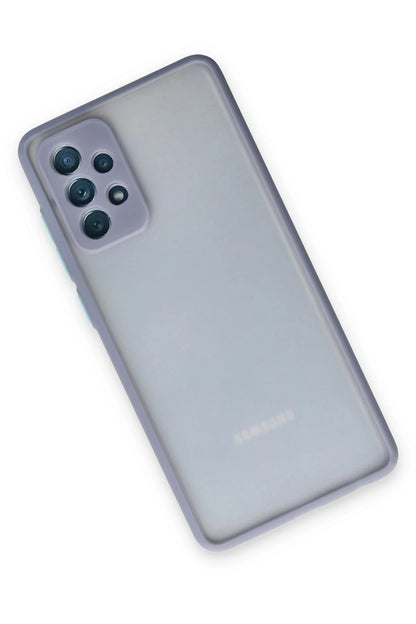Newface Samsung Galaxy A72 Kılıf Montreal Silikon Kapak - Gri