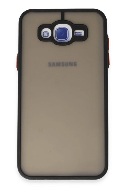 Newface Samsung Galaxy J7 Kılıf Montreal Silikon Kapak - Siyah