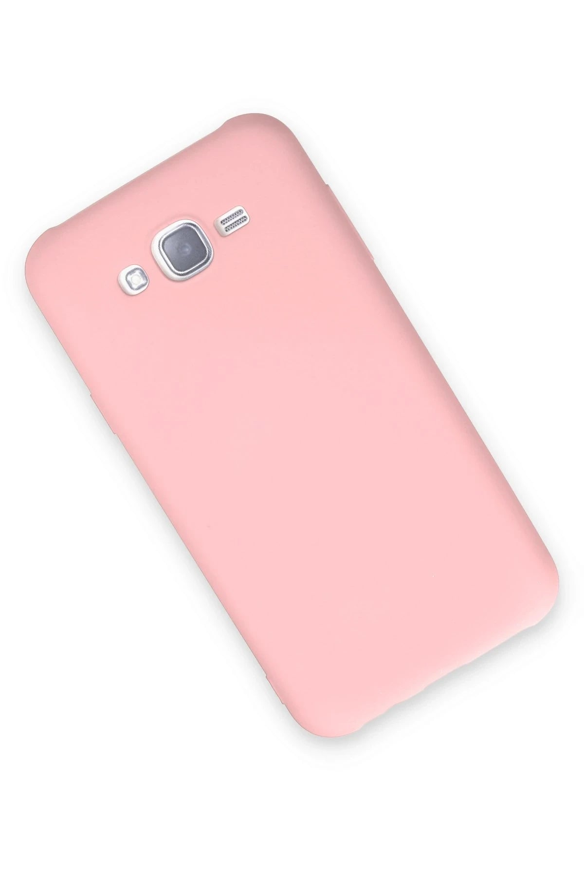 Newface Samsung Galaxy J7 Kılıf Nano içi Kadife Silikon - Pudra