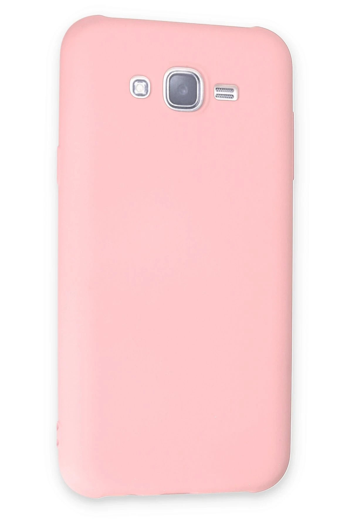 Newface Samsung Galaxy J7 Kılıf Nano içi Kadife Silikon - Pudra