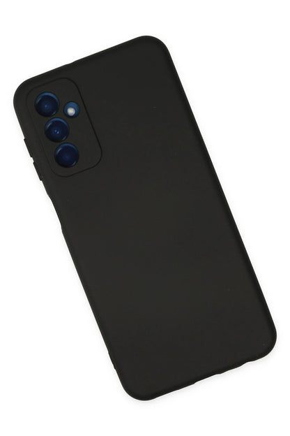 Newface Samsung Galaxy M23 Kılıf Nano içi Kadife Silikon - Siyah