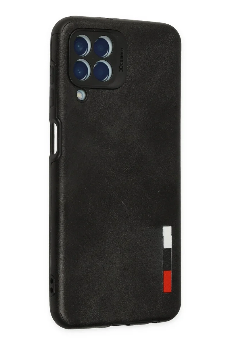 Newface Samsung Galaxy M33 Kılıf Loop Deri Silikon - Siyah