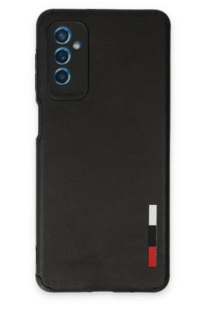 Newface Samsung Galaxy M52 5G Kılıf Loop Deri Silikon - Siyah