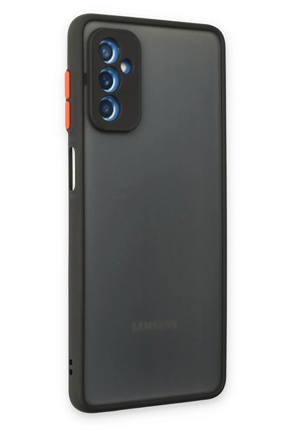 Newface Samsung Galaxy M52 5G Kılıf Montreal Silikon Kapak - Siyah