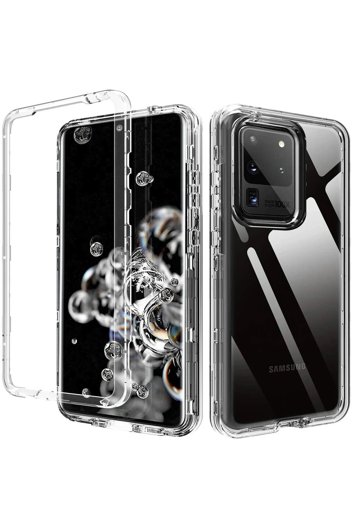Newface Samsung Galaxy S20 Plus Kılıf Lüx Şeffaf Silikon